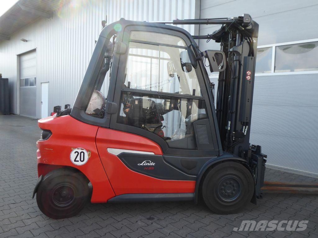 Linde H35T-01 Περονοφόρα ανυψωτικά κλαρκ με φυσικό αέριο LPG