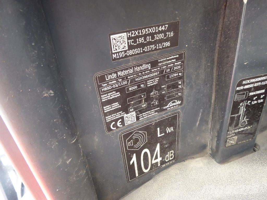 Linde H80D-03/1100 Дизелови камиони