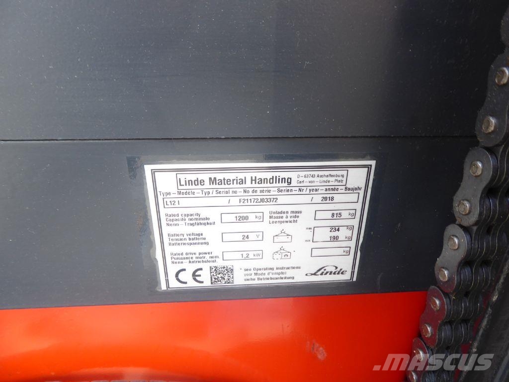 Linde L12 Palešu krautņotāji