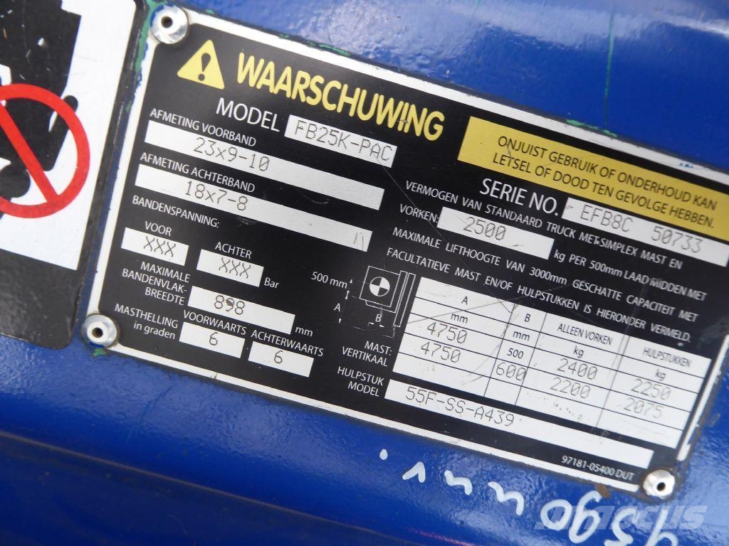 Mitsubishi FB25K-PAC Ηλεκτρικά περονοφόρα ανυψωτικά κλαρκ