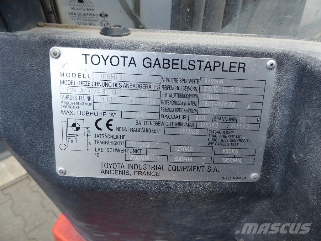 Toyota 7FBMF35 Electric forklifts