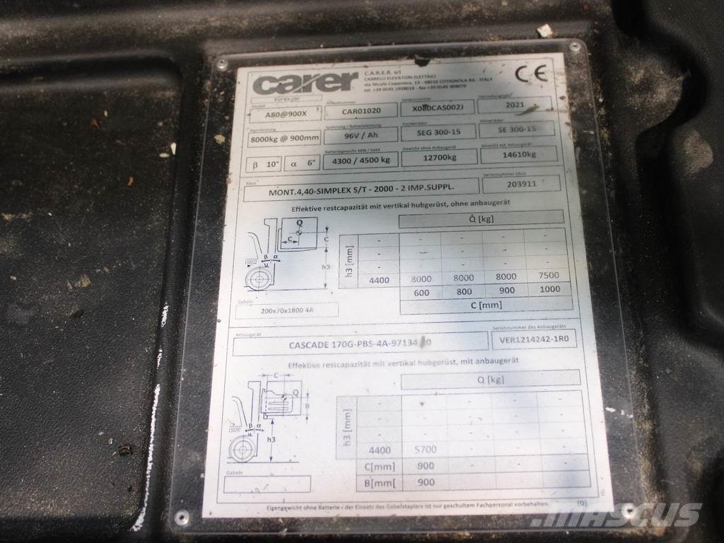 Carer A 80-900X Електронавантажувачі