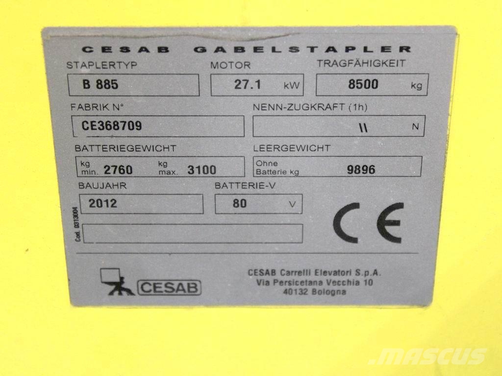 Cesab B 885 Elektrikli forkliftler