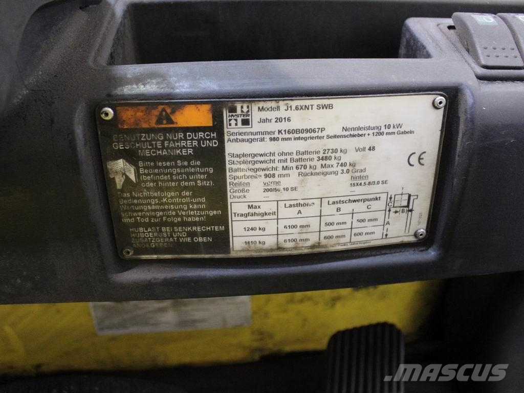 Hyster J 1.60 XNT SWB Electric forklifts