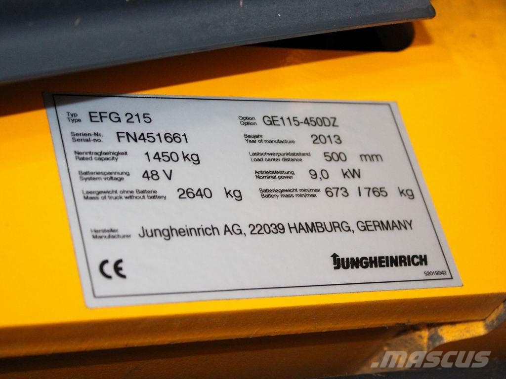 Jungheinrich EFG 215 GE115-450DZ Chariots élévateurs électriques