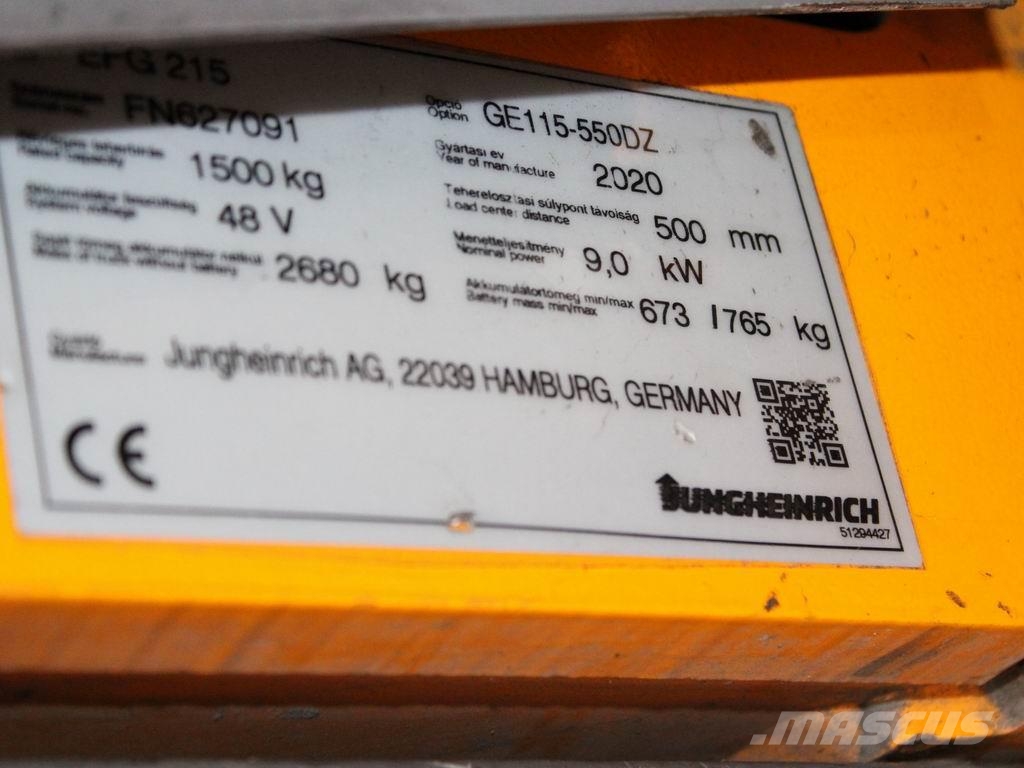 Jungheinrich EFG 215 GE115-550DZ Chariots élévateurs électriques