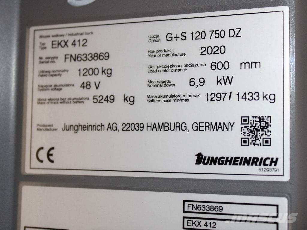 Jungheinrich EKX 412 G+S120-750DZ 高舉式裝載機