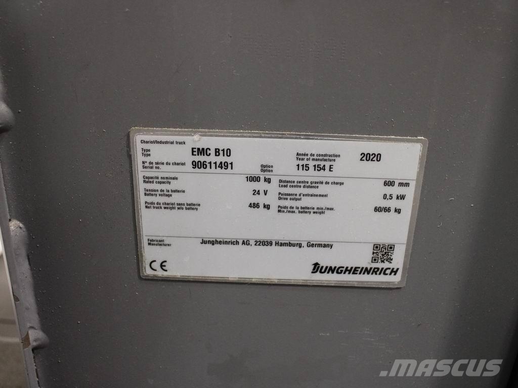 Jungheinrich EMC-B 10 115-57-154E Pedestrian stacker