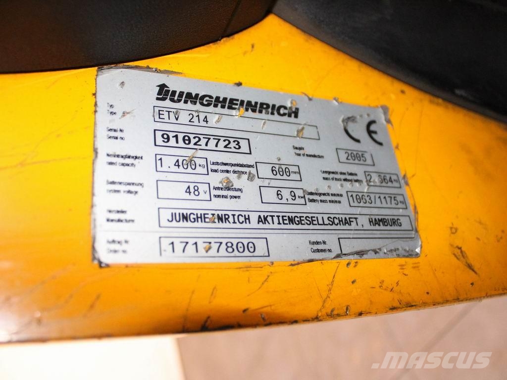 Jungheinrich ETV 214 842DZ Ανυψωτικά στενών δρόμων