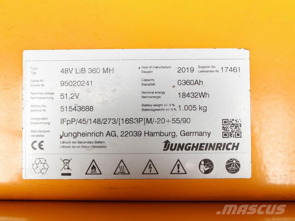 Jungheinrich ETV 216 DL GNE-1070DZ Viljuškari sa pomičnim stupom