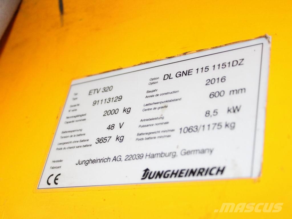 Jungheinrich ETV 320 DL GNE115-1151DZ Viličarji s pomičnim teleskopom