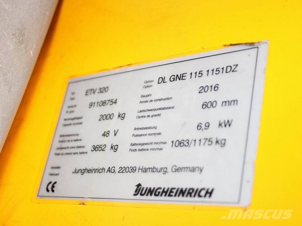 Jungheinrich ETV 320 DL GNE115-1151DZ Reachtruck voor hoog niveau