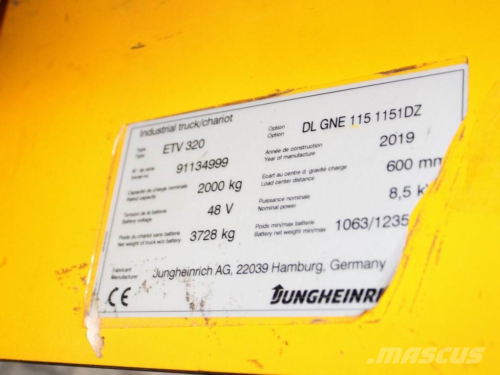 Jungheinrich ETV 320 DL GNE115-1151DZ Reachtruck voor hoog niveau