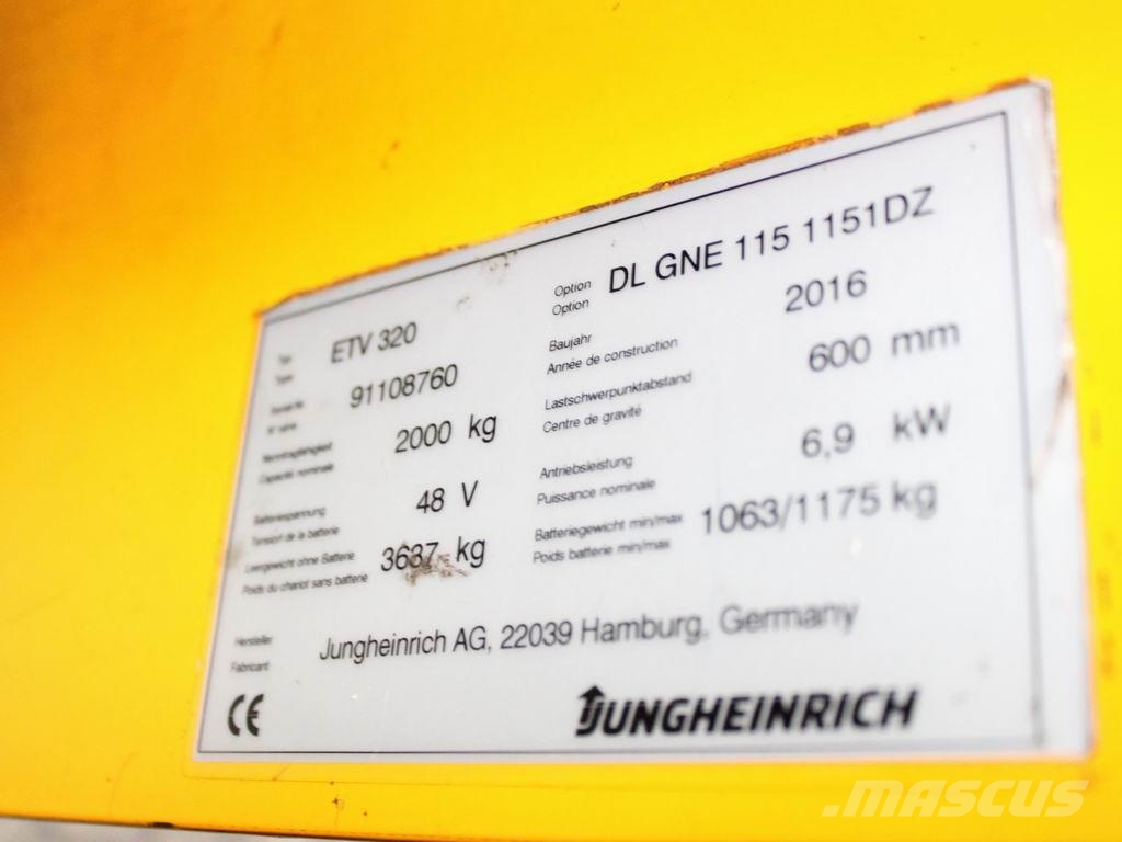 Jungheinrich ETV 320 DL GNE115-1151DZ Viličarji s pomičnim teleskopom