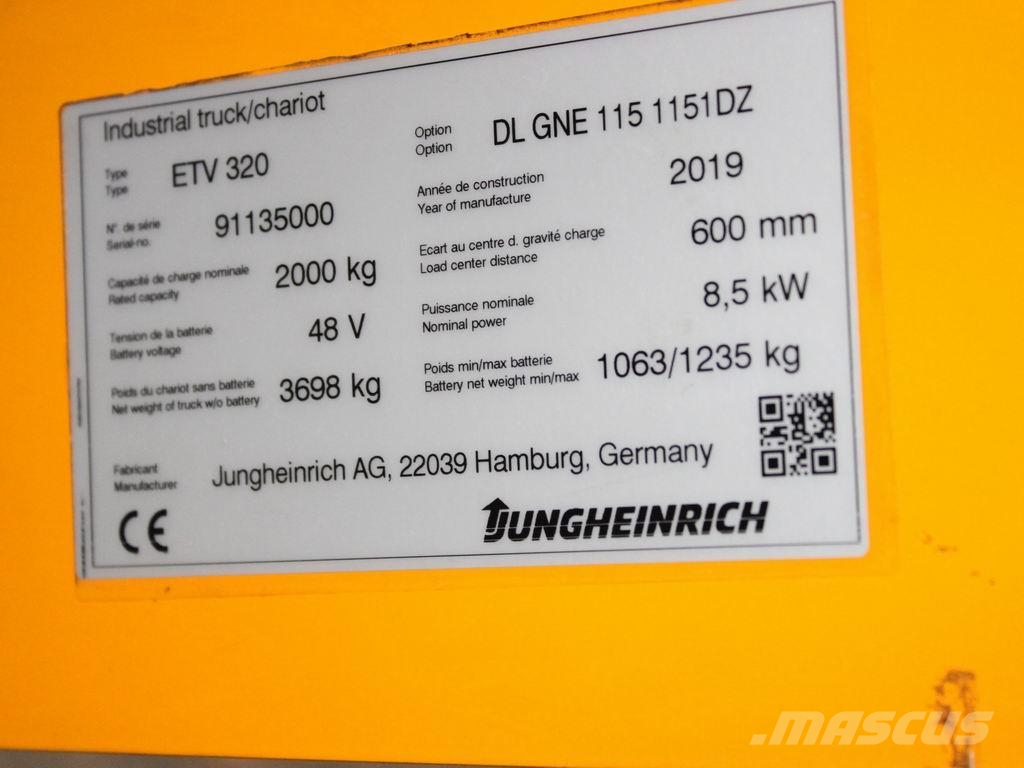 Jungheinrich ETV 320 DL GNE115-1151DZ Viličarji s pomičnim teleskopom