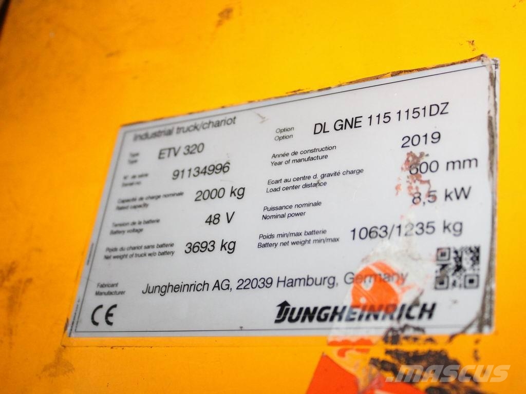 Jungheinrich ETV 320 DL GNE115-1151DZ Viličarji s pomičnim teleskopom