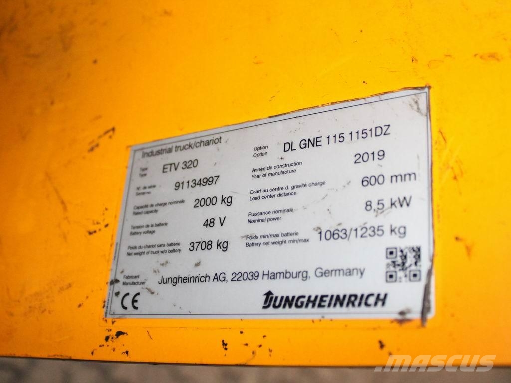 Jungheinrich ETV 320 DL GNE115-1151DZ Reachtruck voor hoog niveau