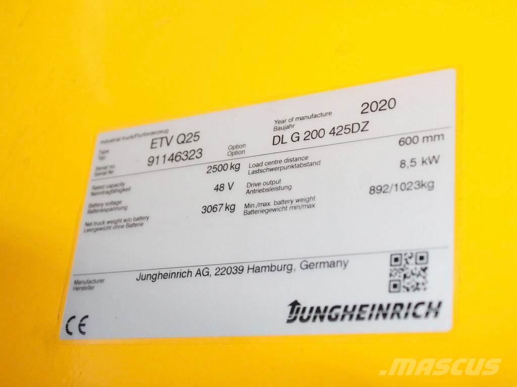 Jungheinrich ETV-Q 25 DL G200-425DZ 4-Smerni viličarji