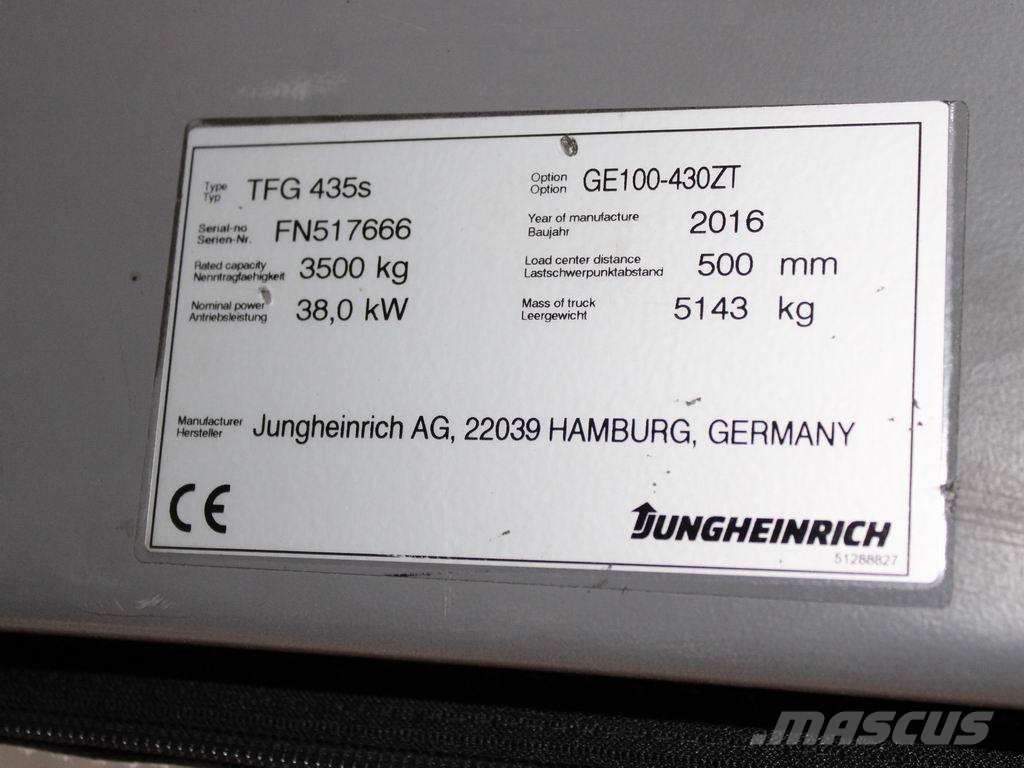 Jungheinrich TFG 435s GE100-430ZT Chariots GPL