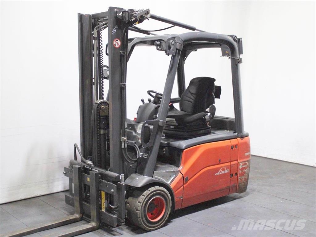 Linde E 18 L-01 386 电动叉车