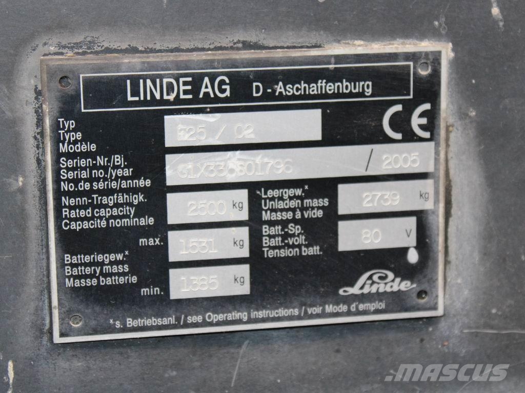 Linde E 25-02 336 Električni viličari