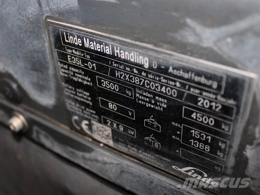 Linde E 35 L-01 387 电动叉车