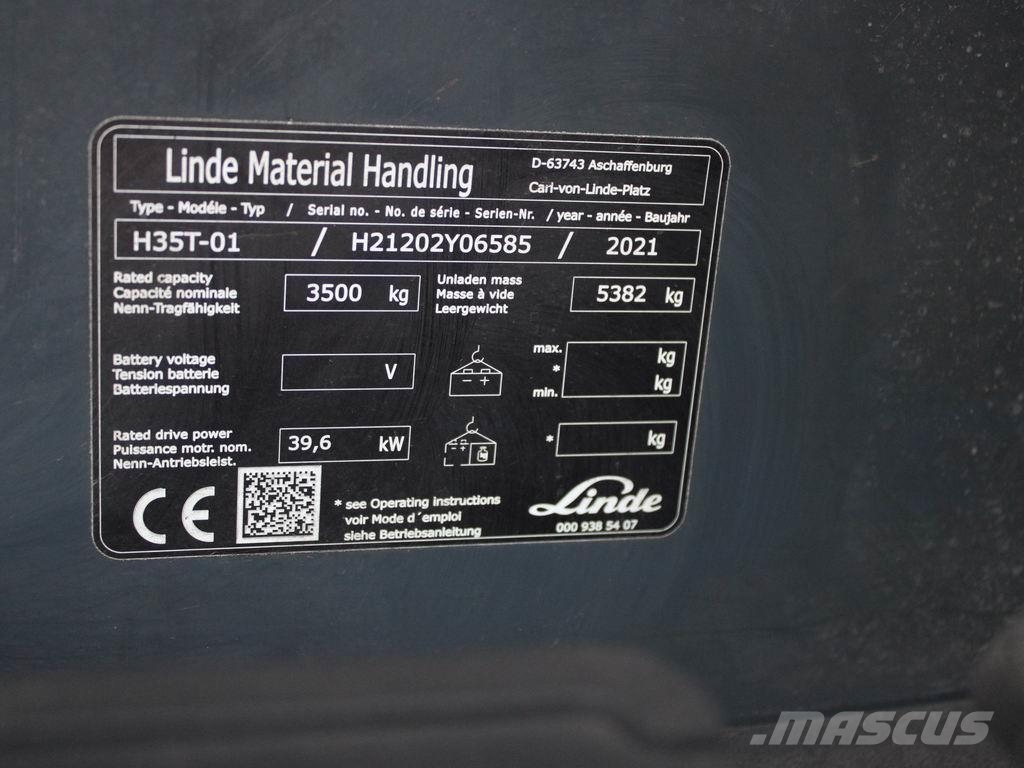Linde H 35 T-01 1202 Plinski viličarji