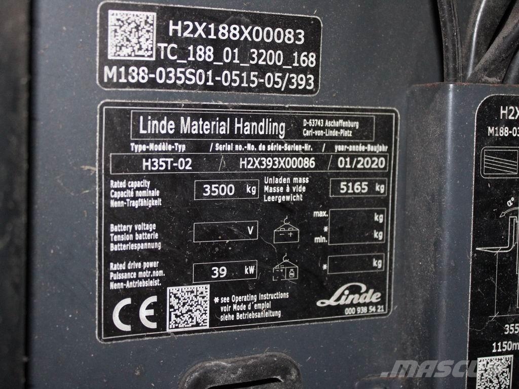 Linde H 35 T-02 393 Газовые погрузчики