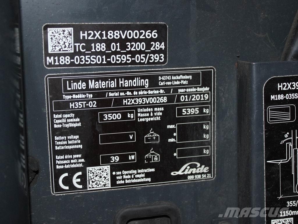 Linde H 35 T-02 393 GETR Camiones LPG