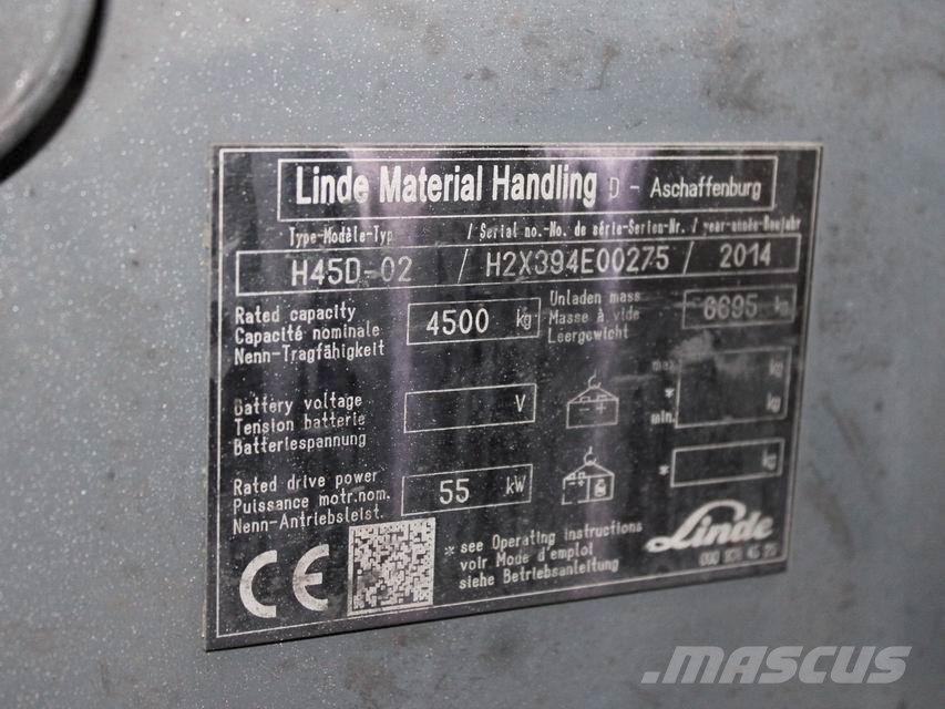 Linde H 45 D-02 394 Diesel heftrucks