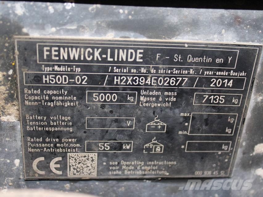 Linde H 50 D-02 394 شاحنات الديزل