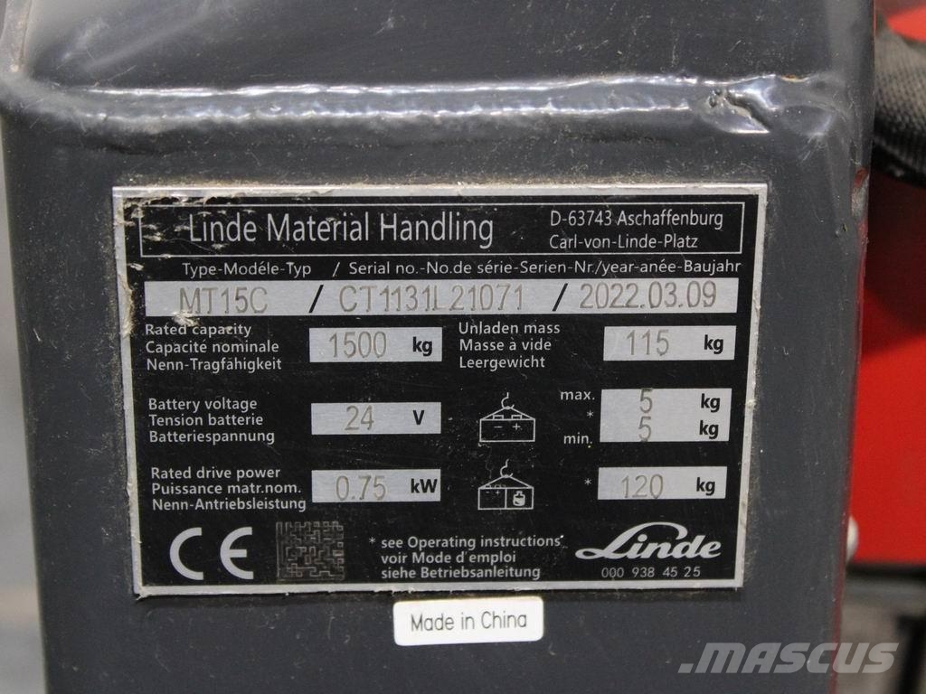 Linde MT 15 C Li 1131 Штабелери