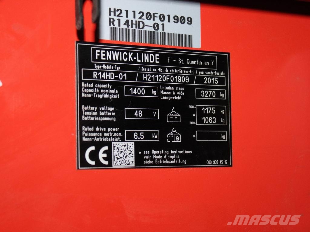 Linde R 14 HD-01 1120 شاحنة مناولة