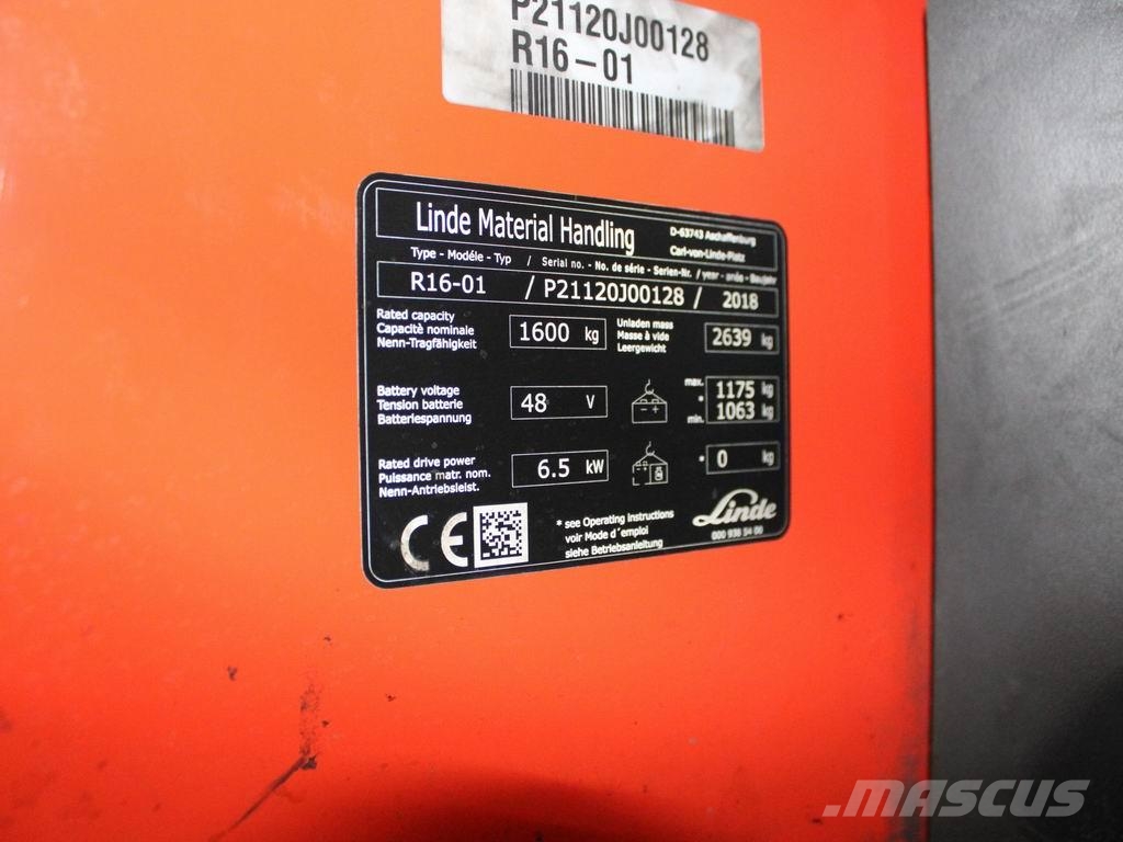 Linde R 16-01 1120 Viličarji s pomičnim teleskopom
