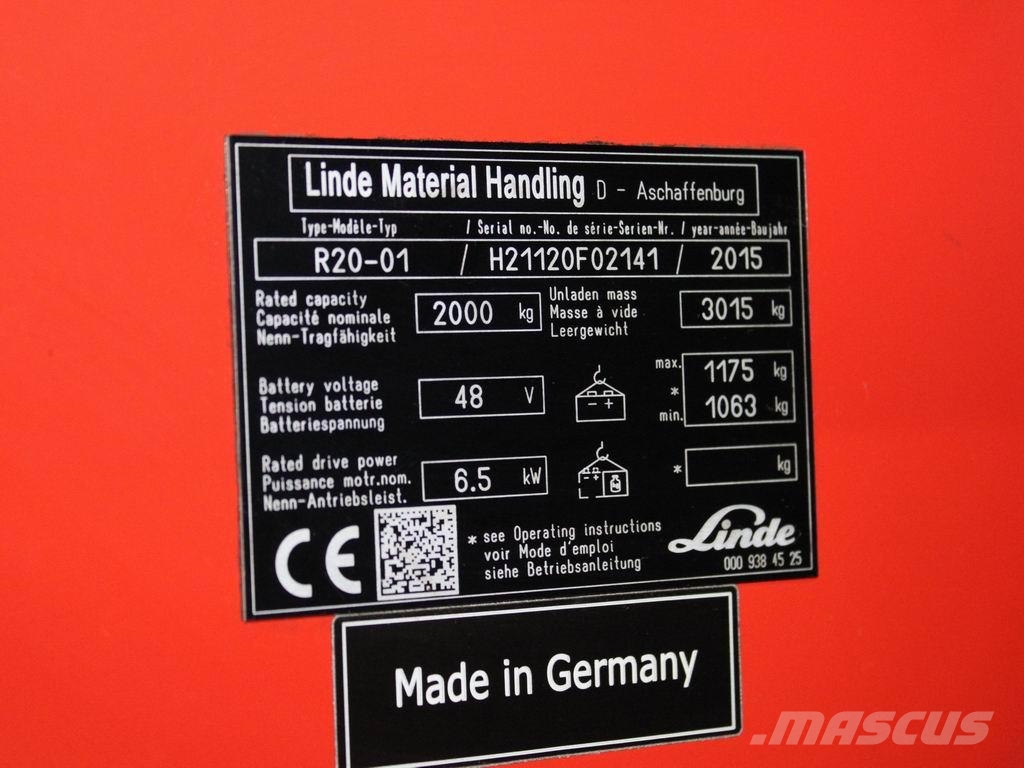 Linde R 20-01 1120 Viličarji s pomičnim teleskopom