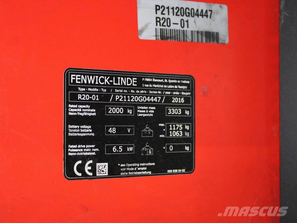 Linde R 20-01 1120 Skjutstativtruck