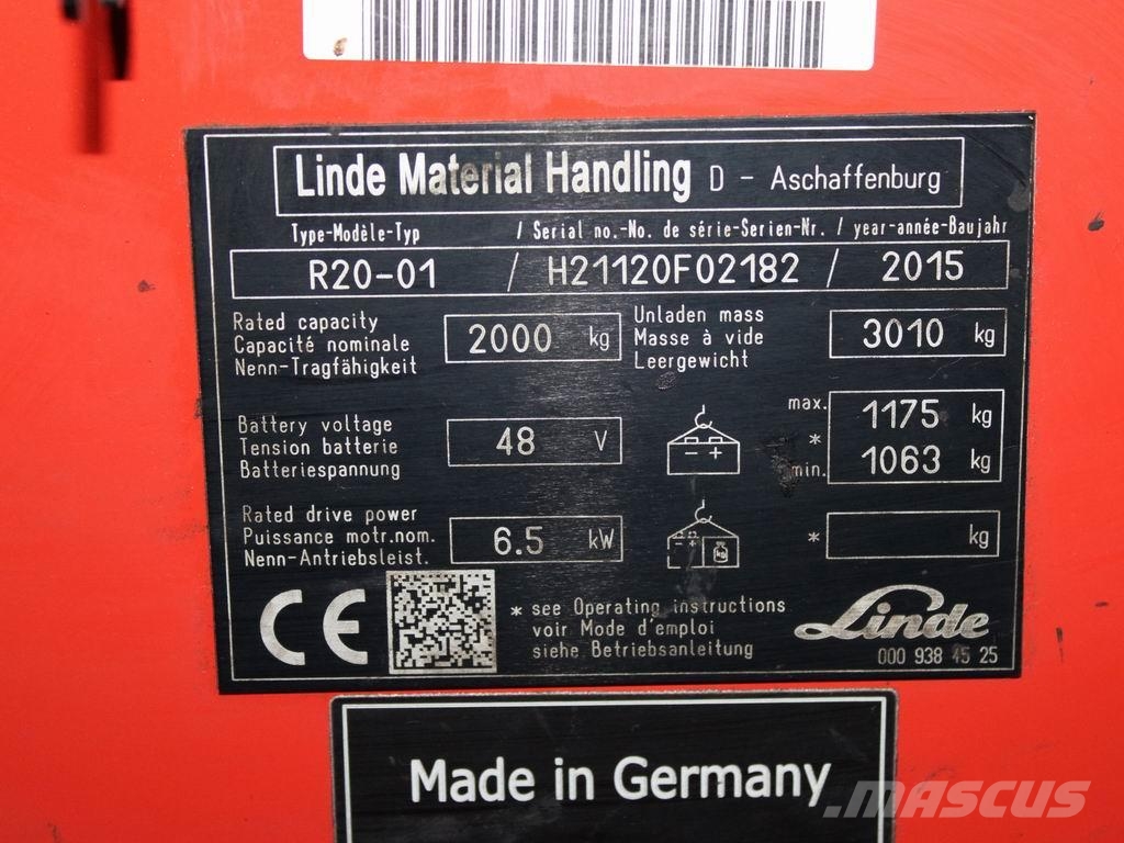 Linde R 20-01 1120 Viličarji s pomičnim teleskopom