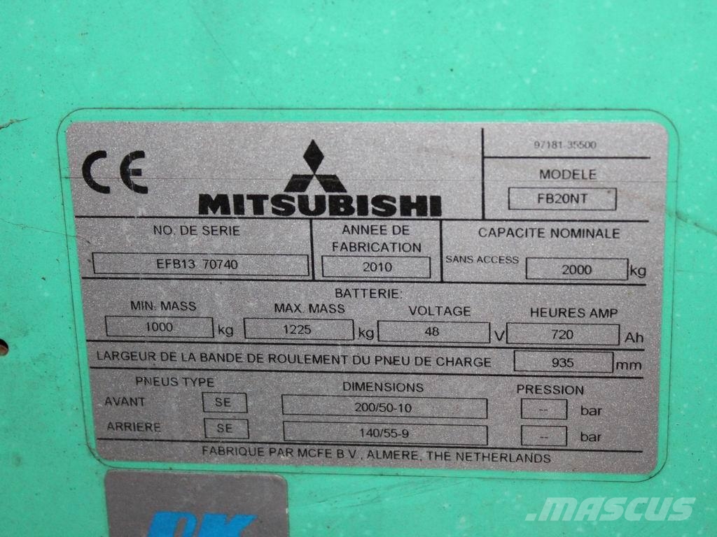 Mitsubishi FB 20 NT Chariots élévateurs électriques