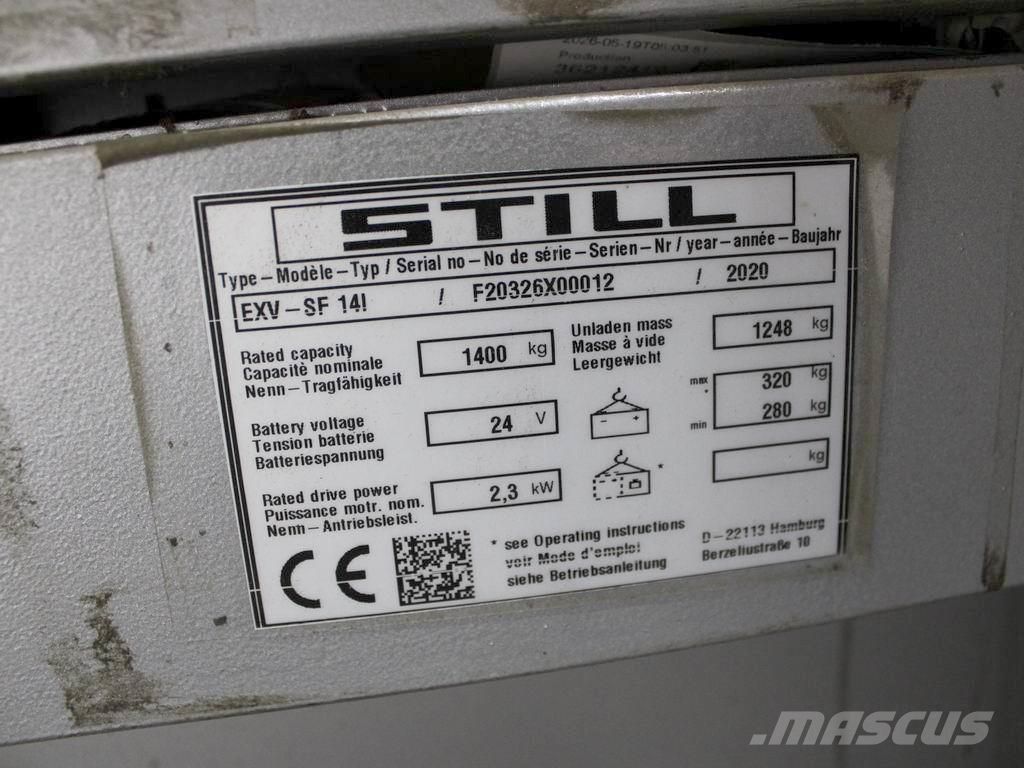 Still EXV-SF 14 i 手推堆垛车