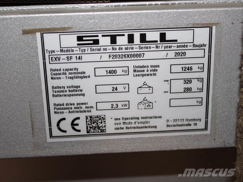 Still EXV-SF 14 i 手推堆垛车