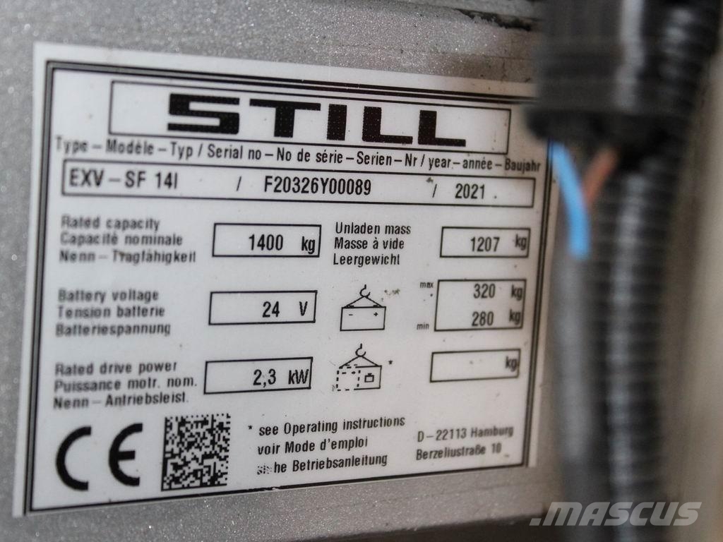 Still EXV-SF 14 i 手推堆垛车