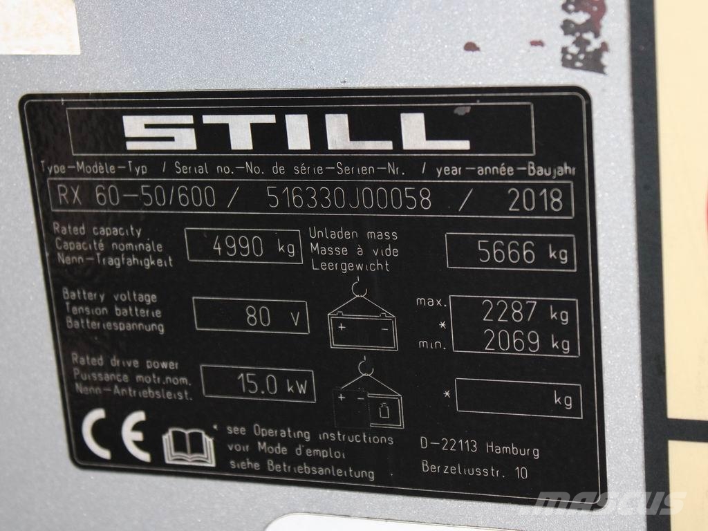 Still RX 60-50/600 6330 Elektrostapler