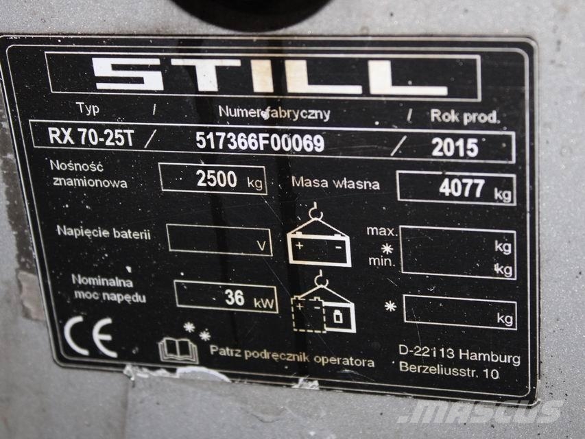 Still RX 70-25T 7366 شاحنات LPG
