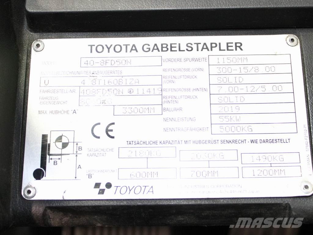 Toyota 40-8 FD 50 N Dízel targoncák