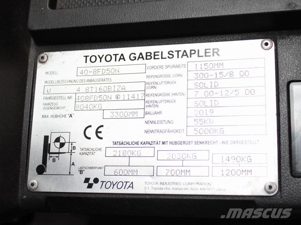 Toyota 40-8 FD 50 N Dízel targoncák