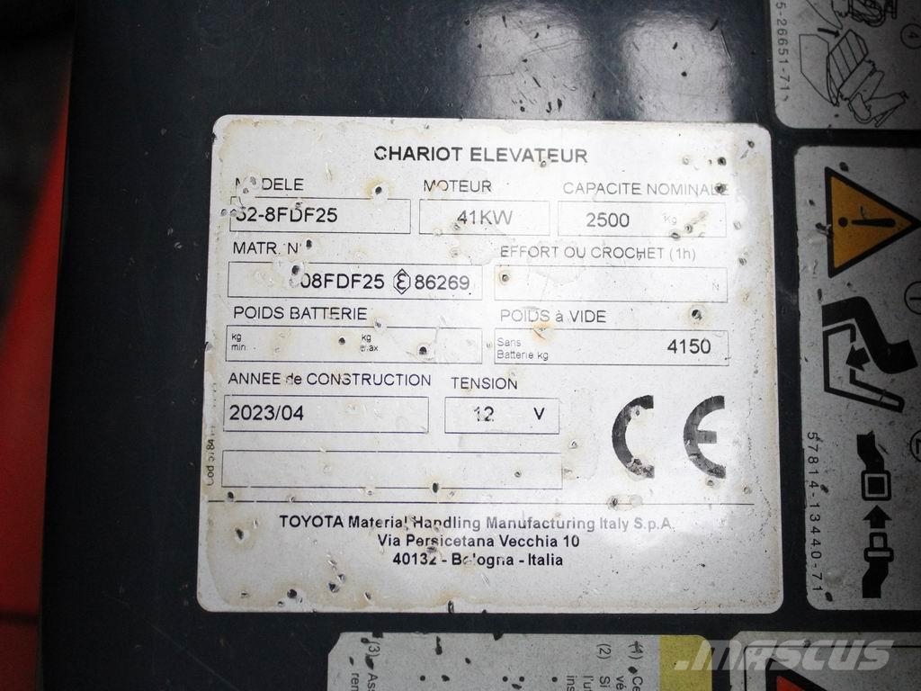Toyota 52-8 FDF 25 Dizelski viljuškari