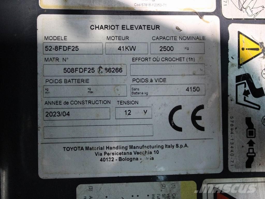 Toyota 52-8 FDF 25 Dizelski viljuškari