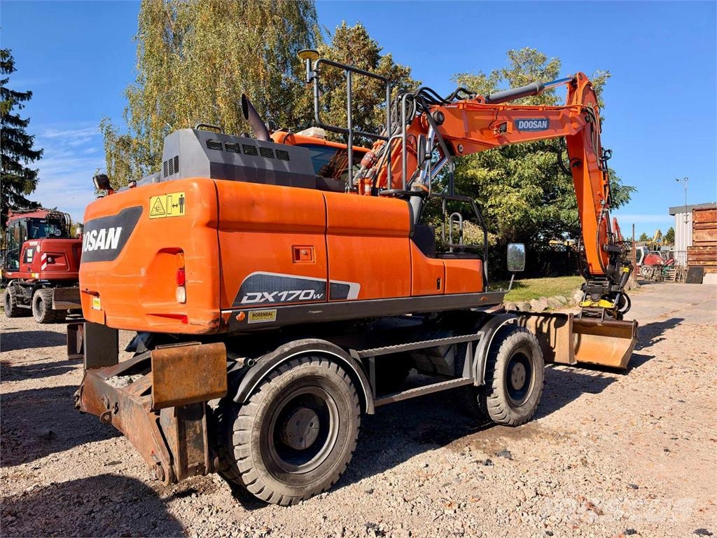 Doosan DX170W-5 Engcon Leica 3D GPS Wheeled excavators