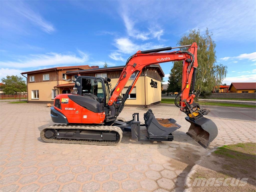 Kubota KX080-04 Малые экскаваторы 7т-12т