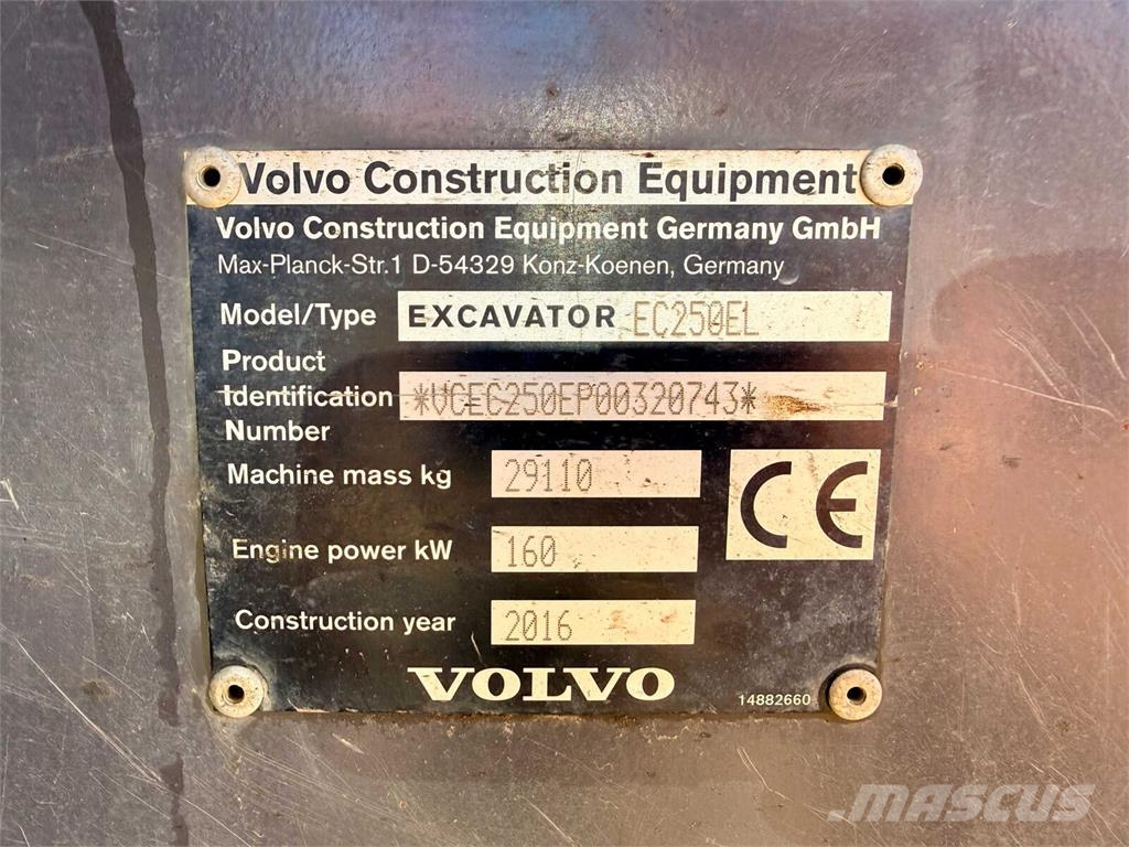 Volvo EC250EL Bageri gusjeničari